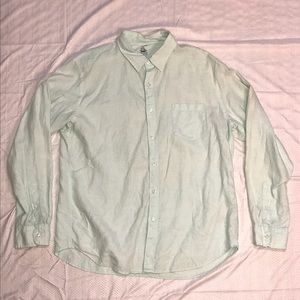 J. Crew Irish Linen Button Down Mint Color XL
